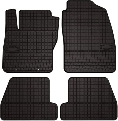 Wielganizator SolidPRO Serie - Rubber Autodywanen - Ford Focus MK2 - Zwarte Kleur - Exacte Pasvorm