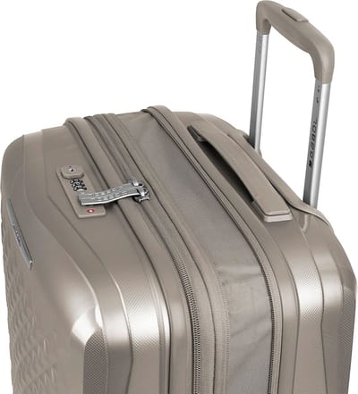 Gabol Queens 4 wielen Kofferset 3-delig met uitbreidingsplooi - Harde bagage - TSA slot - champagne