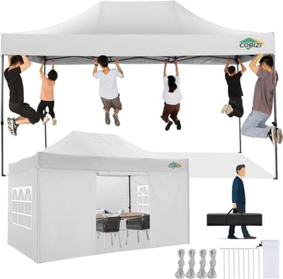 Paviljoen 3 x 4,5 Meters Waterdicht met Zijwanden UV-bescherming