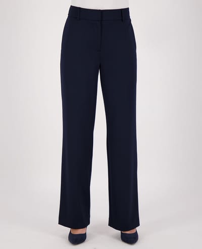 Je m'appelle Travelstof Dames Broek Straight fit Met stretch - Blauw - Maat XS