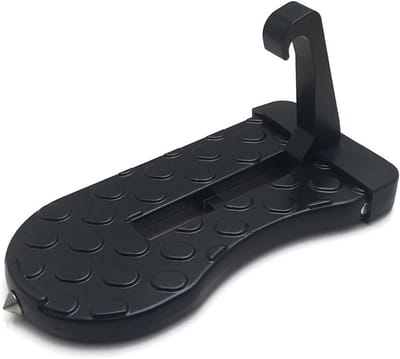 Autodeur Stap - Voetpedaal Ladder - Dakbereik Vergroten - Met Veiligheidshamer - 1 kg - Zwart