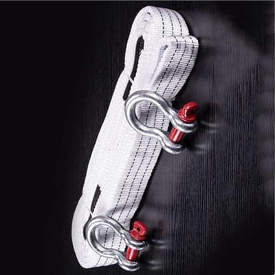 Sleepkabel Staaldraad - Sleepriem Haken - Voertuig Noodherstel - Maximale Sterkte 12 Ton - 5 Meter Lengte - Zwart