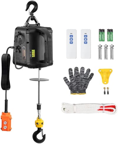 Allero Lier - Elektrische Lier - Takellier - Draadloze Afstandsbediening - 1100lbs - Takel - Draagbare Elektrische Lier - Kraan