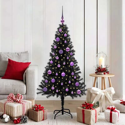 vidaXL - Kerstboom - Zwart - 150 - cm - PVC