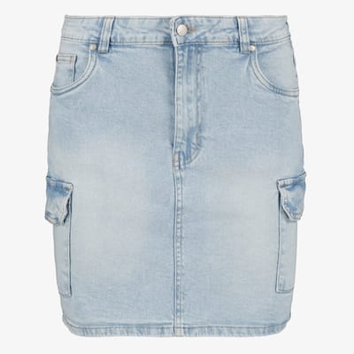 TwoDay cargo dames spijkerrok lichtblauw - Maat XS