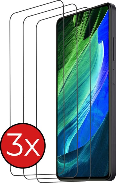 Screenprotector - 3 Stuks - Geschikt voor Xiaomi Redmi Note 12 Pro+ - Extra Sterk - Beschermglas - Gehard Glas - Tempered Glass - Screen Protector