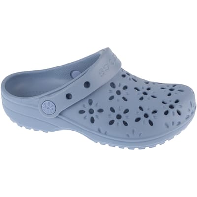 Crocs Classic Bloemen Uitgesneden Klomp Kinderen , voor Meisje blauwe Slippers 30/31 blauw