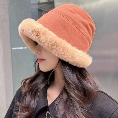 Dames herfst/winterhoed met wolkenpatroon, driedimensionaal, veelzijdig, gezichtsafslankend, streetstyle baret, schattige retro achthoekige hoed, karamelkleur.