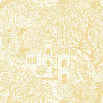 Boråstapeter Vliesbehang 8145 - Fairyland - Toile de Jouy Wit - 53cm x 10.05m