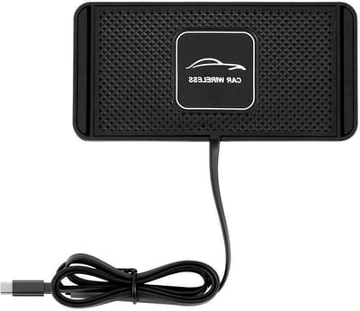 Draadloos Oplaadstation met Snelle Qi Technologie en Anti-slip Ontwerp voor Mobiele Telefoons, Universele Autolader met Type C Kabel van 1m