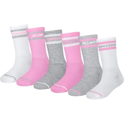 Kindersokken Converse CHN Basic Wordmark Crew (x6)