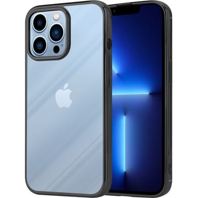 ShieldCase Metallic bumper case geschikt voor Apple iPhone 13 Pro - zwart - Shockcase Shockproof hoesje metalen uitstraling - Hardcase hoesje - Hard Case met stootrand hoesje met bumpers beschermhoesje