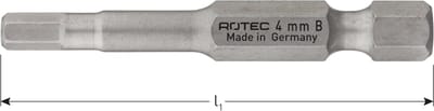 Rotec PRO Insertbit inbus SW8,0 L=50mm E 6,3 BASIC