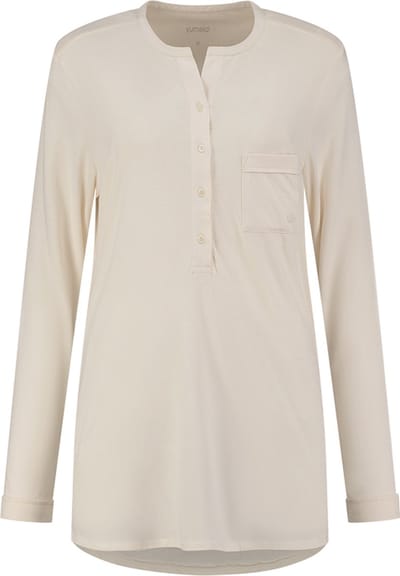 Yumeko pyjamashirt dames jersey sunrise wit s