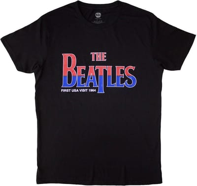 The Beatles - First USA Visit Heren T-shirt - S - Zwart