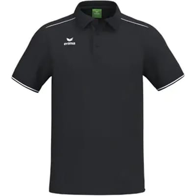 Erima Cmpt 3 Wings Polo Heren - Zwart / Wit | Maat: S