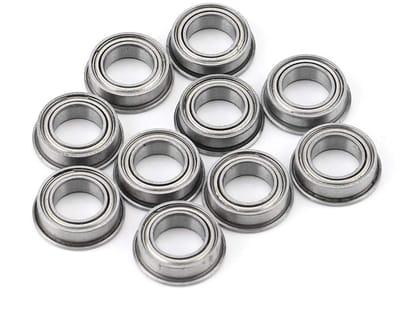 Stainless Steel Flange Ball Bearings 6x10x3mm - 10 Stuks Mini Metalen Gelede Lagertjes voor Precisietoepassingen