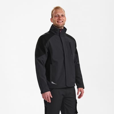 Engel Galaxy softshell jack 8810-229 - Anthracite Grey / Black - 5XL