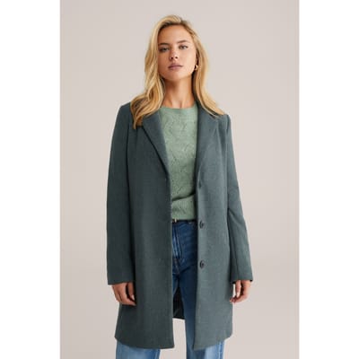 WE Fashion Coat Sea ​​green Taglia: 34 | Cappotti monopetto Outlet | Donna | Verde