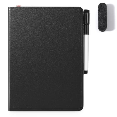 AGM Uitwisbaar notitieboek - Whiteboard notitieblok - A5 - Zwart