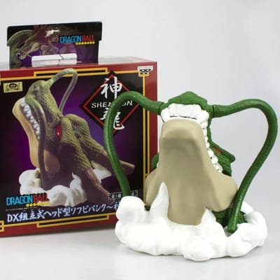 Shenron Spaarpot Japanse Anime Creatieve Draak Figuur Spaarpot Ornament Draak Figurine Beelden Decor Huisaccessoires gray