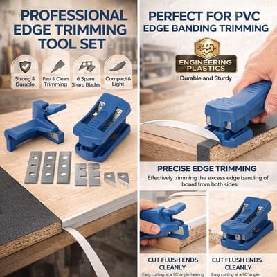 Allecto - Rand Banding Trimmer - Professioneel - Handmatige Rand Band Cutter - Houtbewerking Gereedschap - Geschikt voor multiplex - Hout - Melamine - Bruin - Model 2021 - Rand Band Snijder - Bandinggereedschap-onderdeel