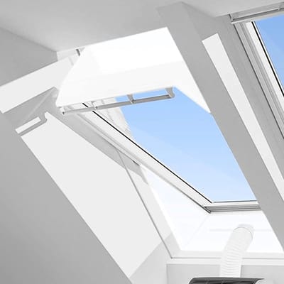 Afdichtingsdoek voor airconditioners – AC-afdichtstrip – 190 × 38 cm – Universele pasvorm – Draagbaar – Met ritssluiting – Eenvoudig te installeren ventilatieset – Tweedelig ontwerp – Zorgt voor optimale luchtuitwisseling – Wit