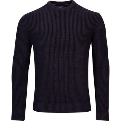Baileys Trui Uni Structure Crew Neck Navy / male