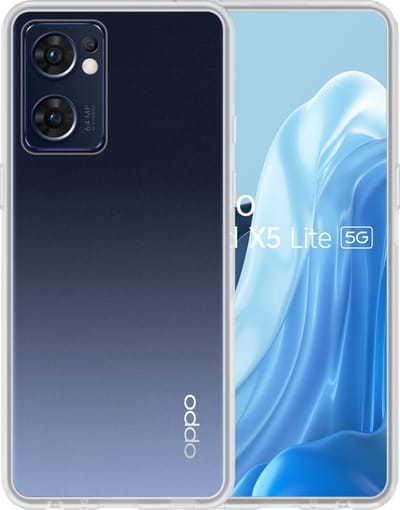 Hoesje - Geschikt voor OPPO Find X5 Lite - Sterk & Shockproof - Siliconen Case - Hoes Cover - Telefoonhoes - Transparant