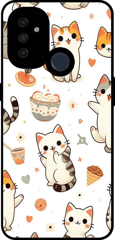Smartphonica Telefoonhoesje Geschikt voor OnePlus Nord N100 met katten opdruk - TPU backcover case cat design geschikt voor OnePlus Nord N100