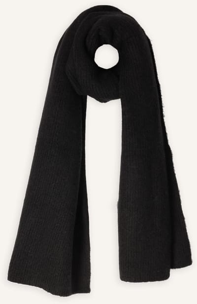 SELECTED WOMEN Slfmaline Knit Scarf Sjaals Dames - Zwart - Maat ONESIZE