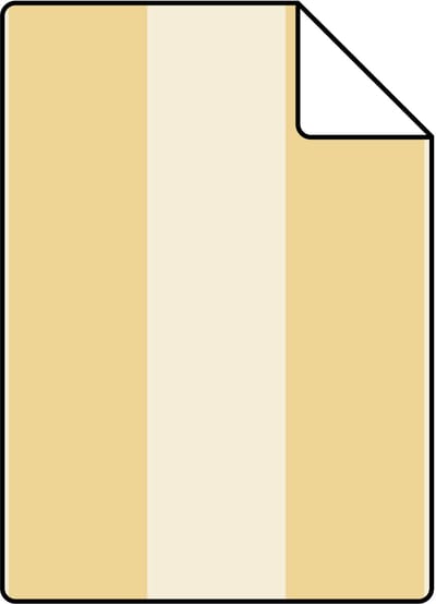 Proefstaal ESTAhome behang strepen geel en beige - 26.5 x 21 cm - 132124-S