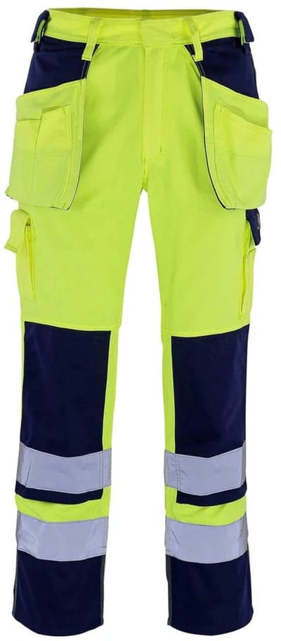 Mascot Safe Compete Broek met spijkerzakken 09131-470 - hi-vis geel/marine - C46 - 82