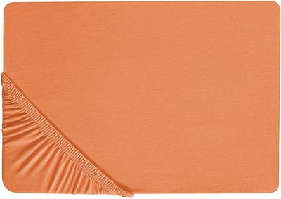 JANBU - Laken - Oranje - 140 x 200 cm - Katoen