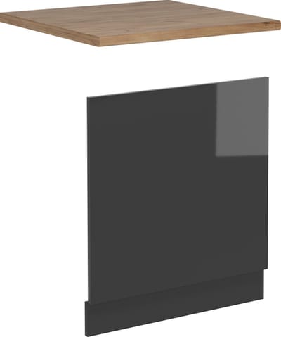 Vicco R-Line Voorpaneel vaatwasser – 60 cm, WB Eik Antraciet Hoogglans