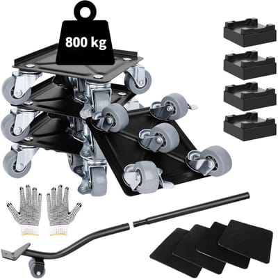HEZIVO® Meubel Verplaatser - Meubelroller - Meubeltransporter - 5 Wielen - Set van 4