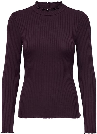 JDY - JDYFRANSISKA L/S HI-NCK TOP JR Dames Top