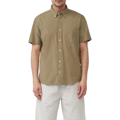 s.Oliver  Shirts Dark Green Größe: M | Casual hemden Outlet | Herren | Grün