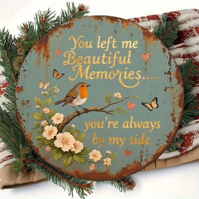 Vintage plaquette roodborstje