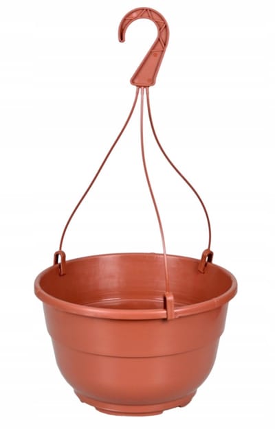 Hangpot 19cm 2,35L - Terracotta - Inclusief Ophanging