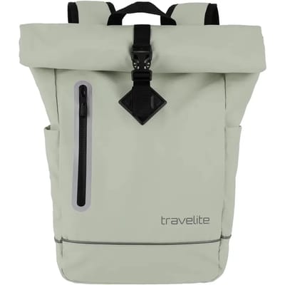 travelite Vrije tijd rugzak Rugzak Basics Roll-Up Backpack Plane 19L Light Green Lichtgroen