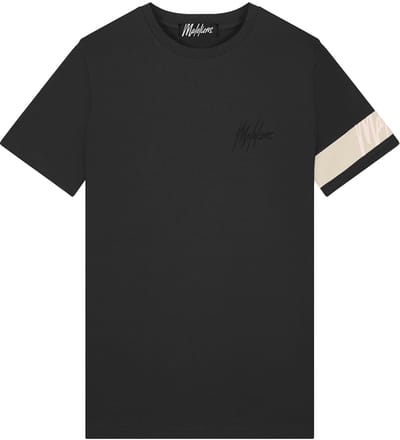 Malelions captain t-shirt in de kleur zwart.