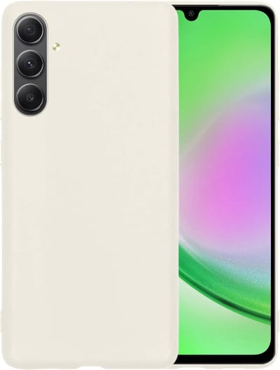 Hoesje - Geschikt voor Samsung Galaxy A34 - Sterk & Shockproof - Hoes Cover - Siliconen Case - Telefoonhoesjes - Wit