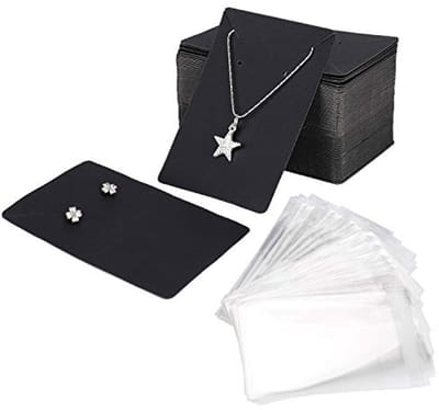 Oorbelhouder Kaarten voor Sieraden met Zelfsluitende Zakken - 300 Stuks