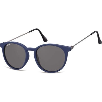Montana S33A - Zonnebril - Ronde retro style - Blauw - Lensbreedte 50 mm