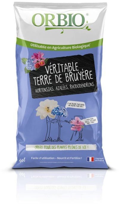 ORBIO – OBITTDB40 – Terre de bruyère – 40 L – zuur substraat