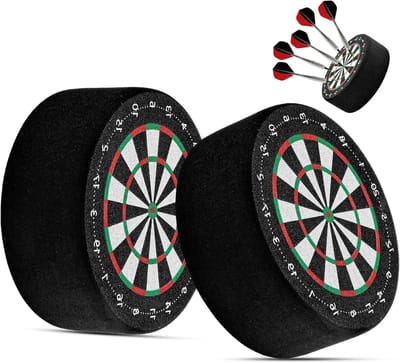 2-delige dartpijlhouder set voor 12 stalen en softtip-darts, wandmontage en ruimtebesparende opbergoplossing voor thuis en verenigingen