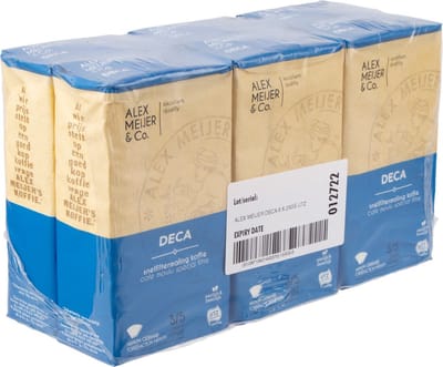Alex Meijer - Koffie Snelfiltermaling Cafeïnevrij - 6x250 Gram