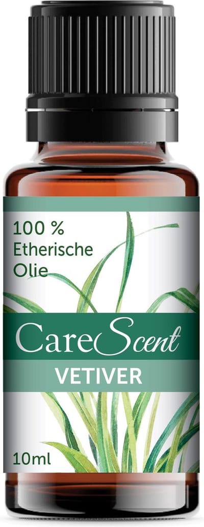 CareScent Vetiver Olie - Etherisch - Aromatherapie - Essentiële Olie - Geur Aroma Diffuser - 10 ml