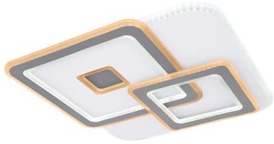 Plafondlamp Binnenverlichting smart home dimbaar met geheugenfunctie, nachtlamp, afstandsbediening, kleuren fixeerbaar, 1x LED 1x 50 Watt 2900 lm, LxBxH 50x50x60 cm